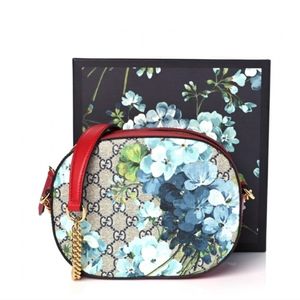 GUCCI blue floral side body bag